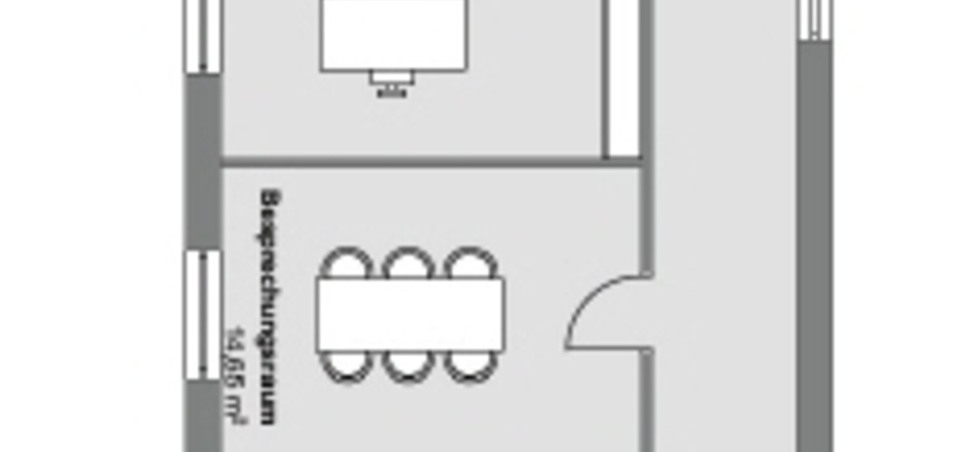 Grundriss mit Teilung