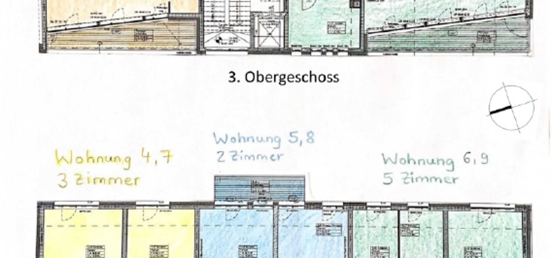 14 Grundriss 1 bis 3 OG