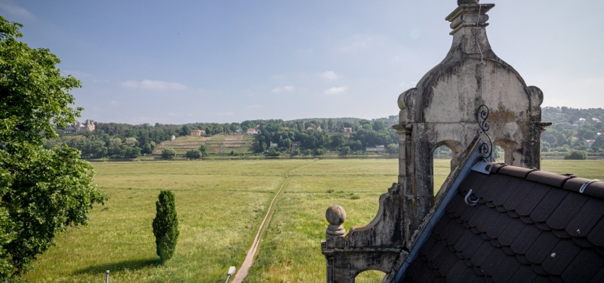 wundervoller Ausblick zur Elbe