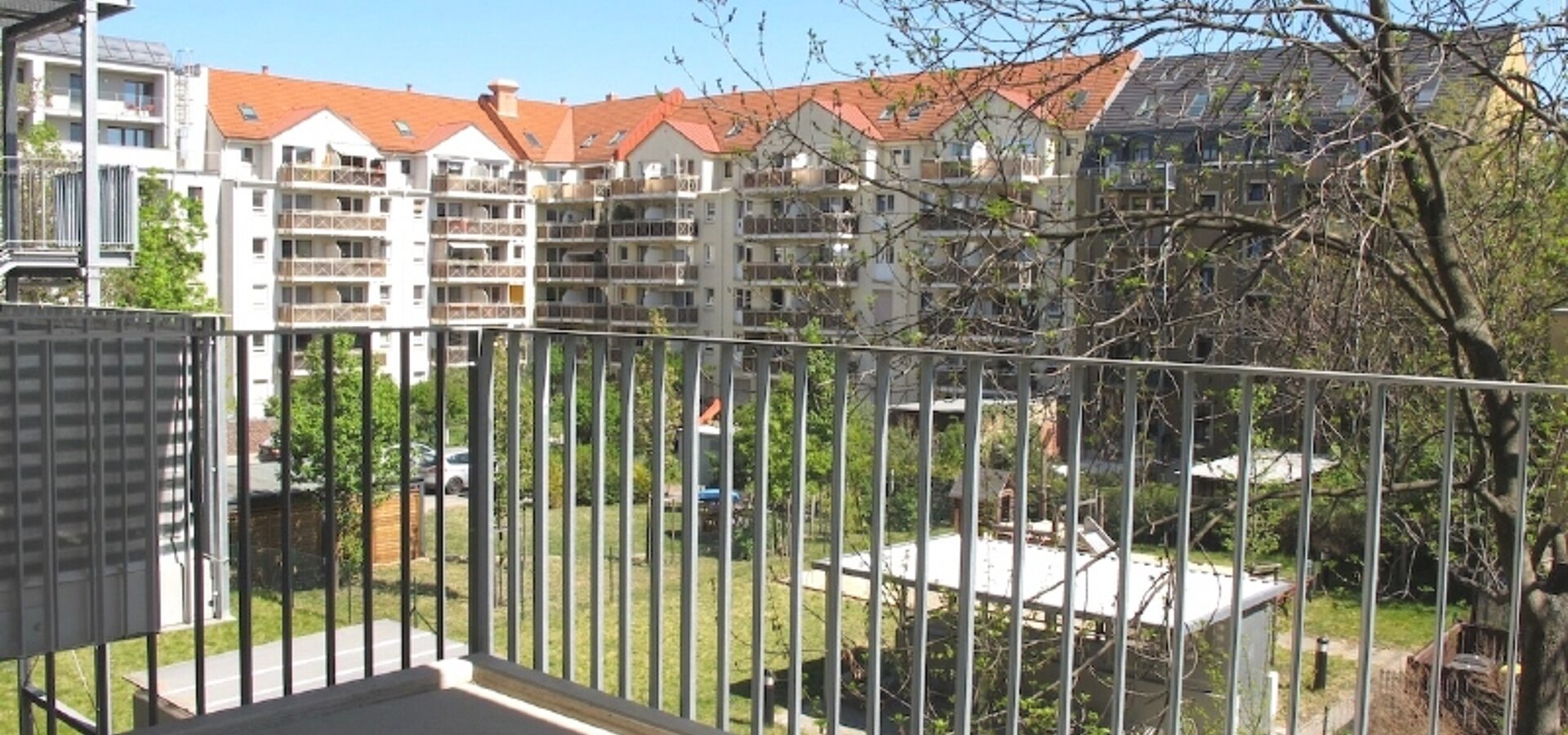 Blick vom Balkon