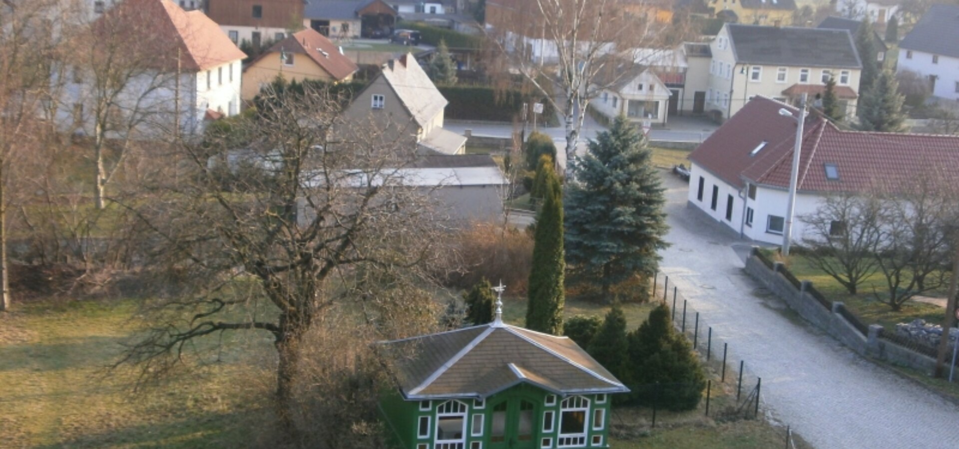 Blick zur Zufahrt