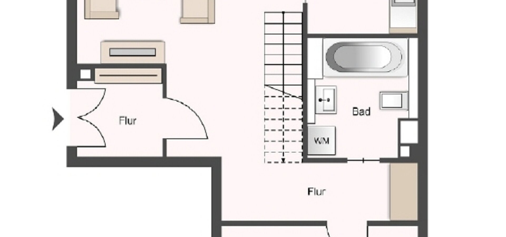 Grundriss Wohnebene 1