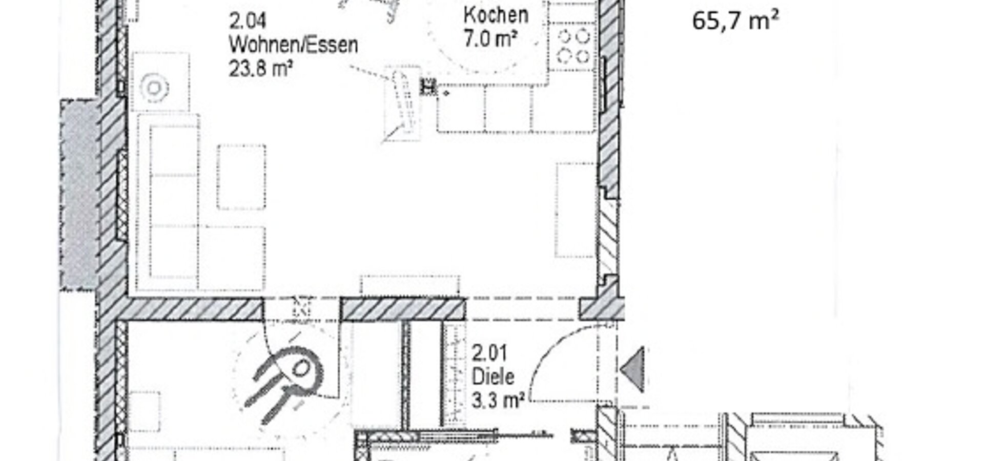 Grundriss Wohnung 1