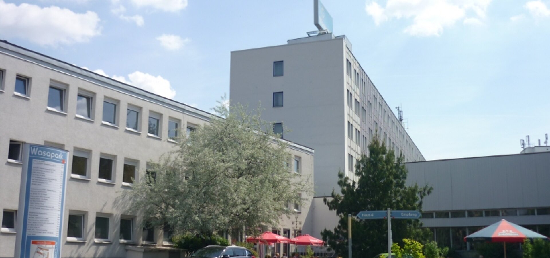 Blick zum Bistro