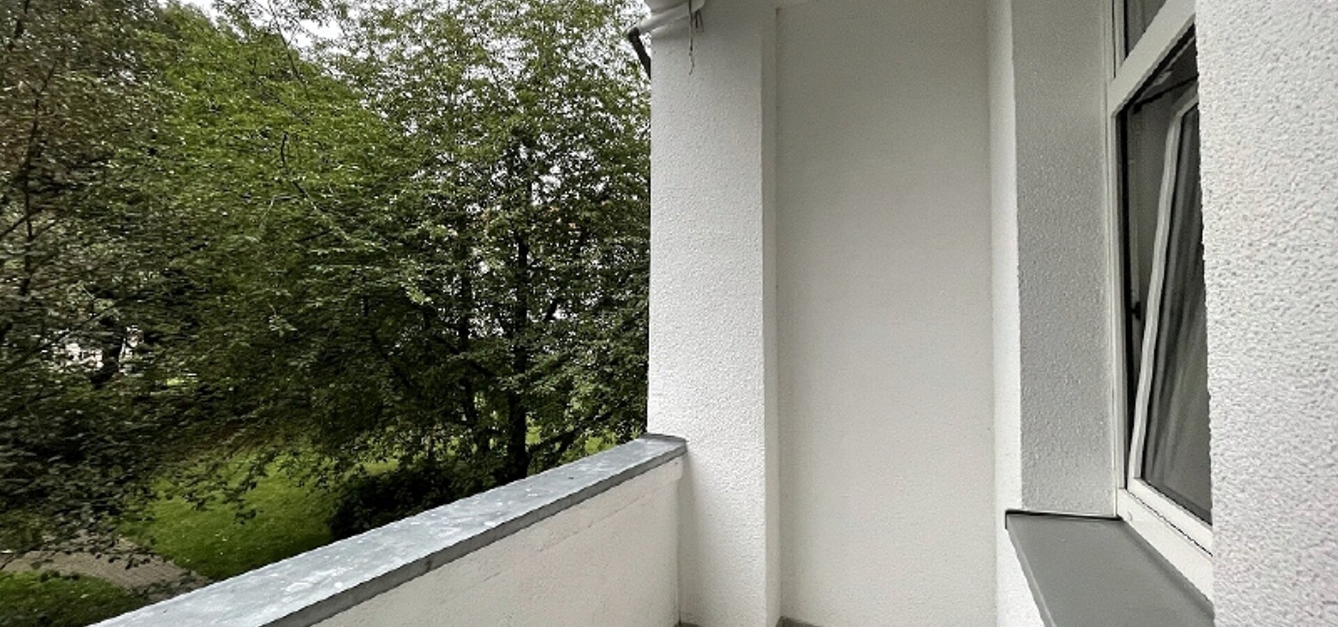 Blick vom Balkon