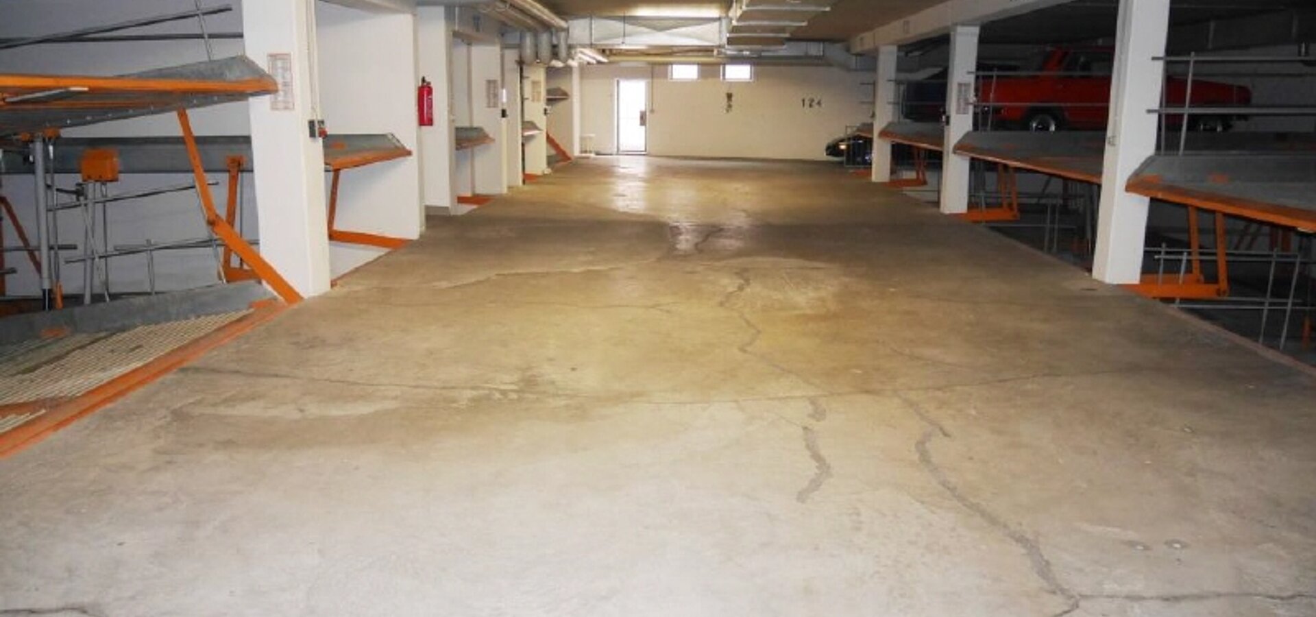 Blick in die Tiefgarage