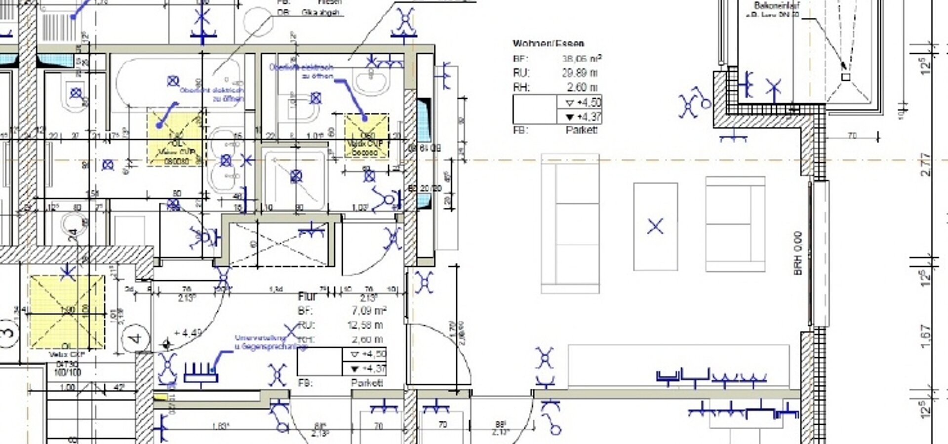 Grundriss Wohnung 4 (Westsseite)