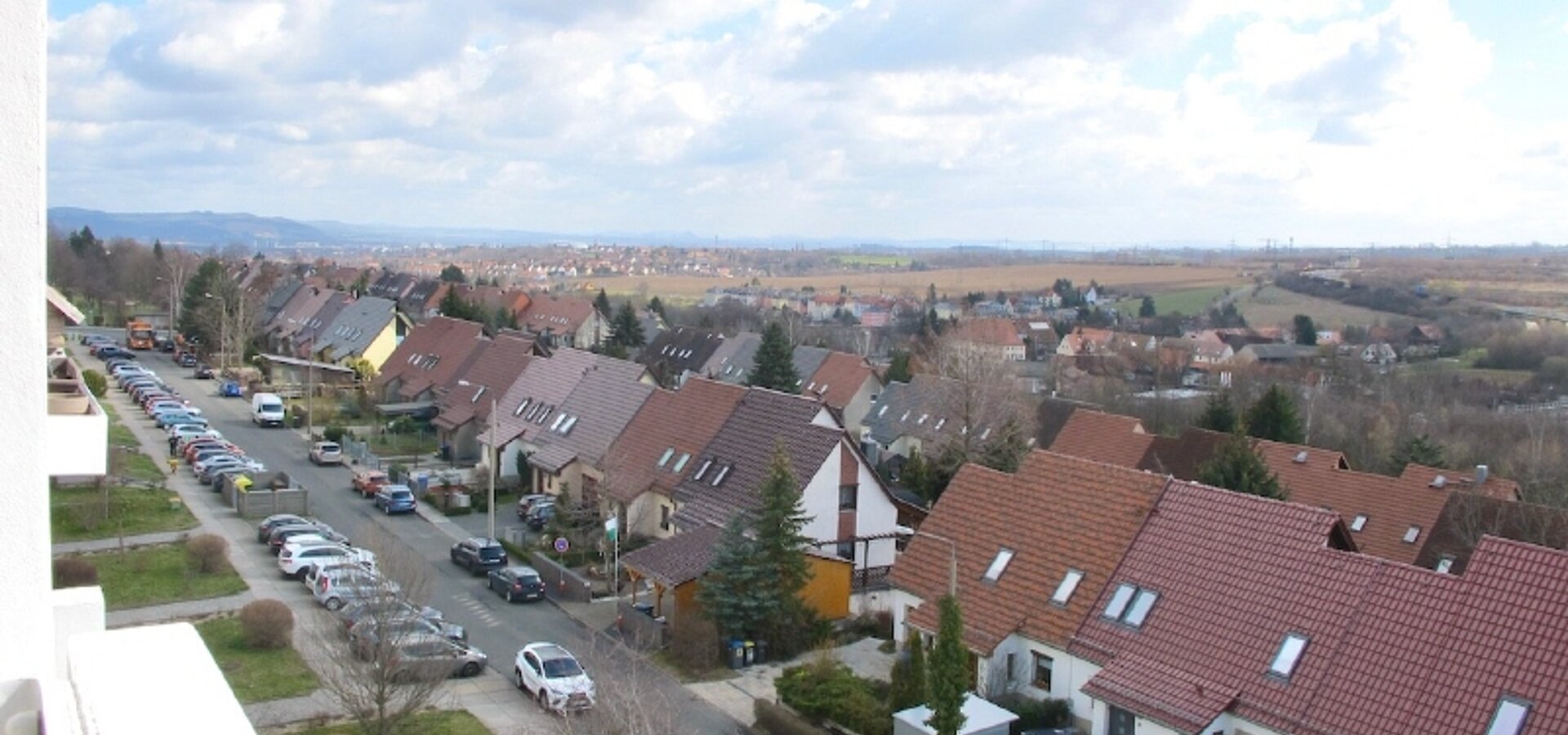 Blick bis in die Sächsische Schweiz