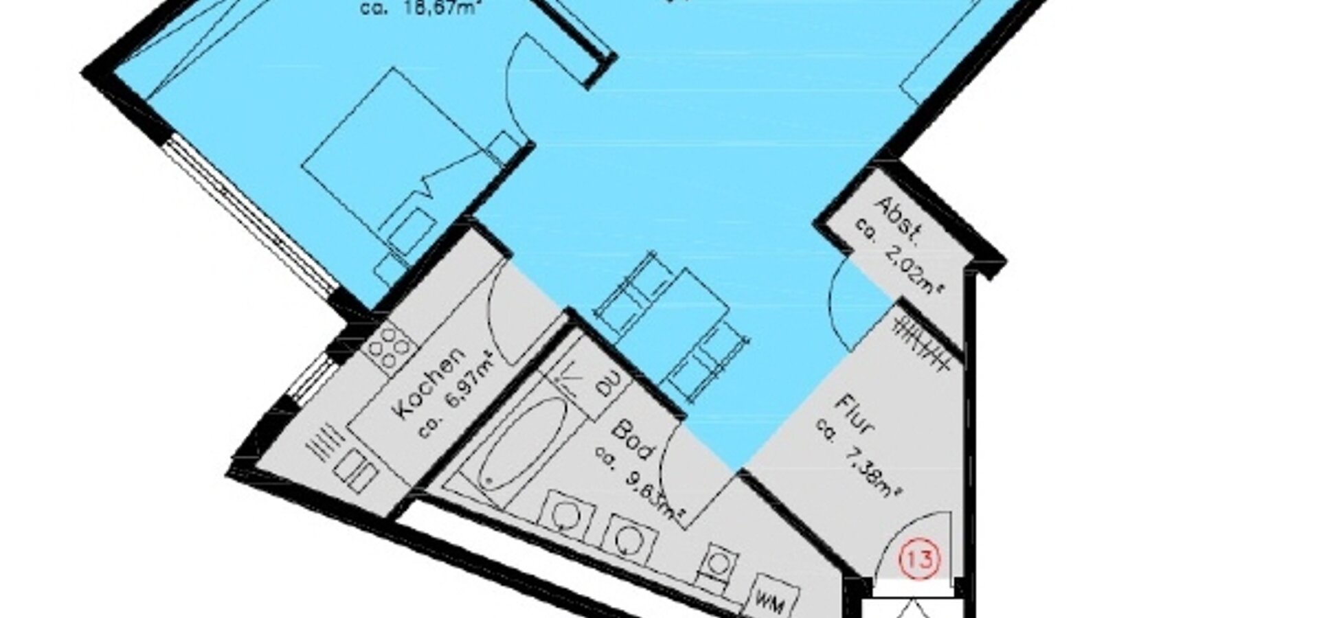 Wohnungsgrundriss