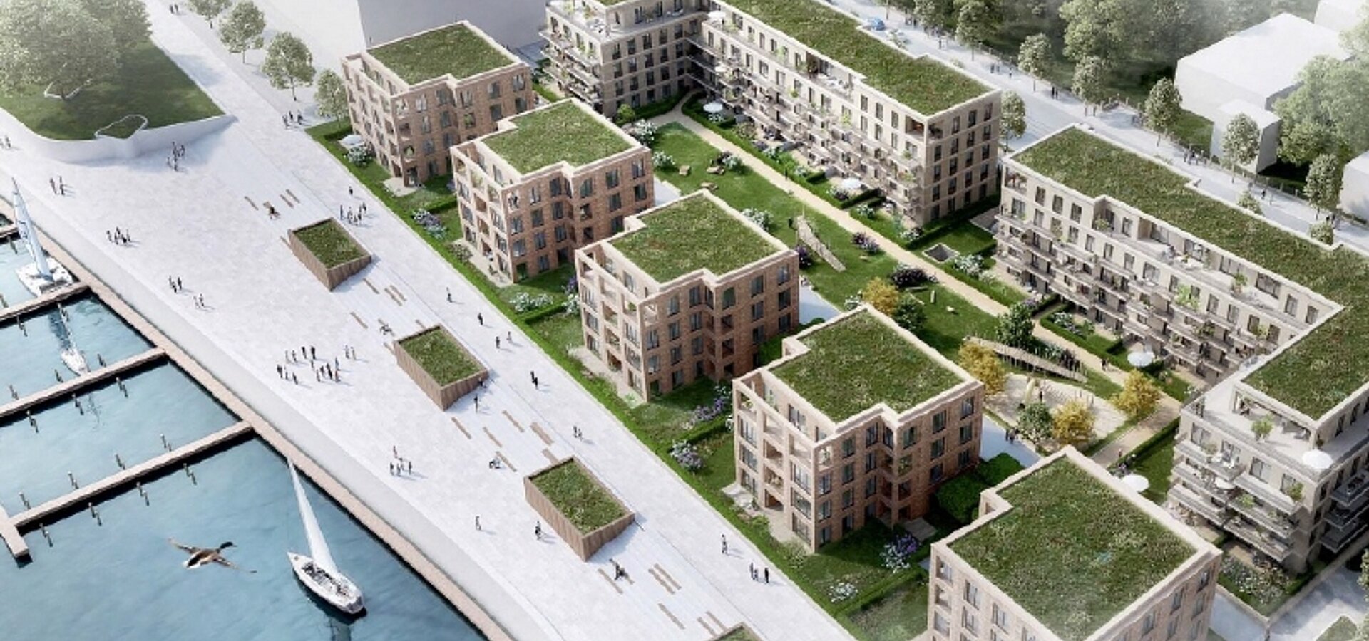 Blick auf die HafenCity
