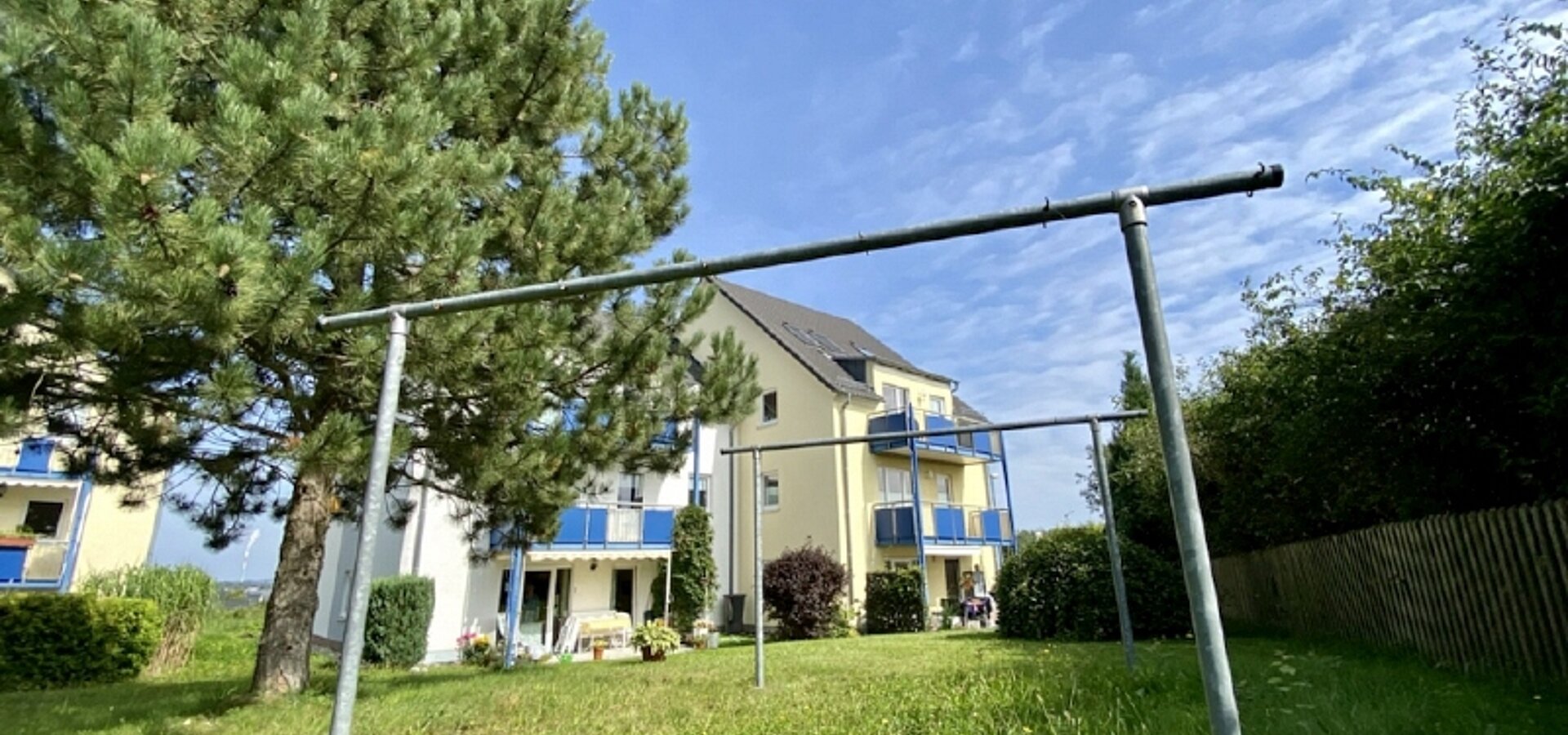 Gemeinschaftsgarten mit Wäscheplatz