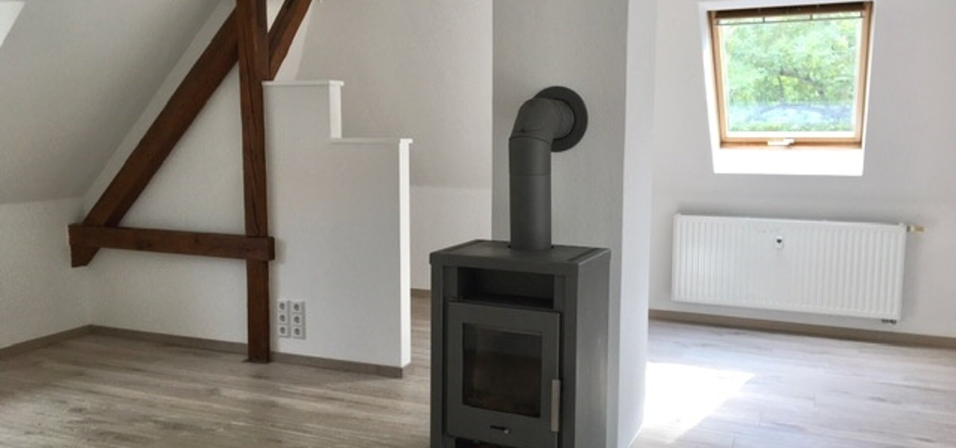 stilvolle Holzbalken