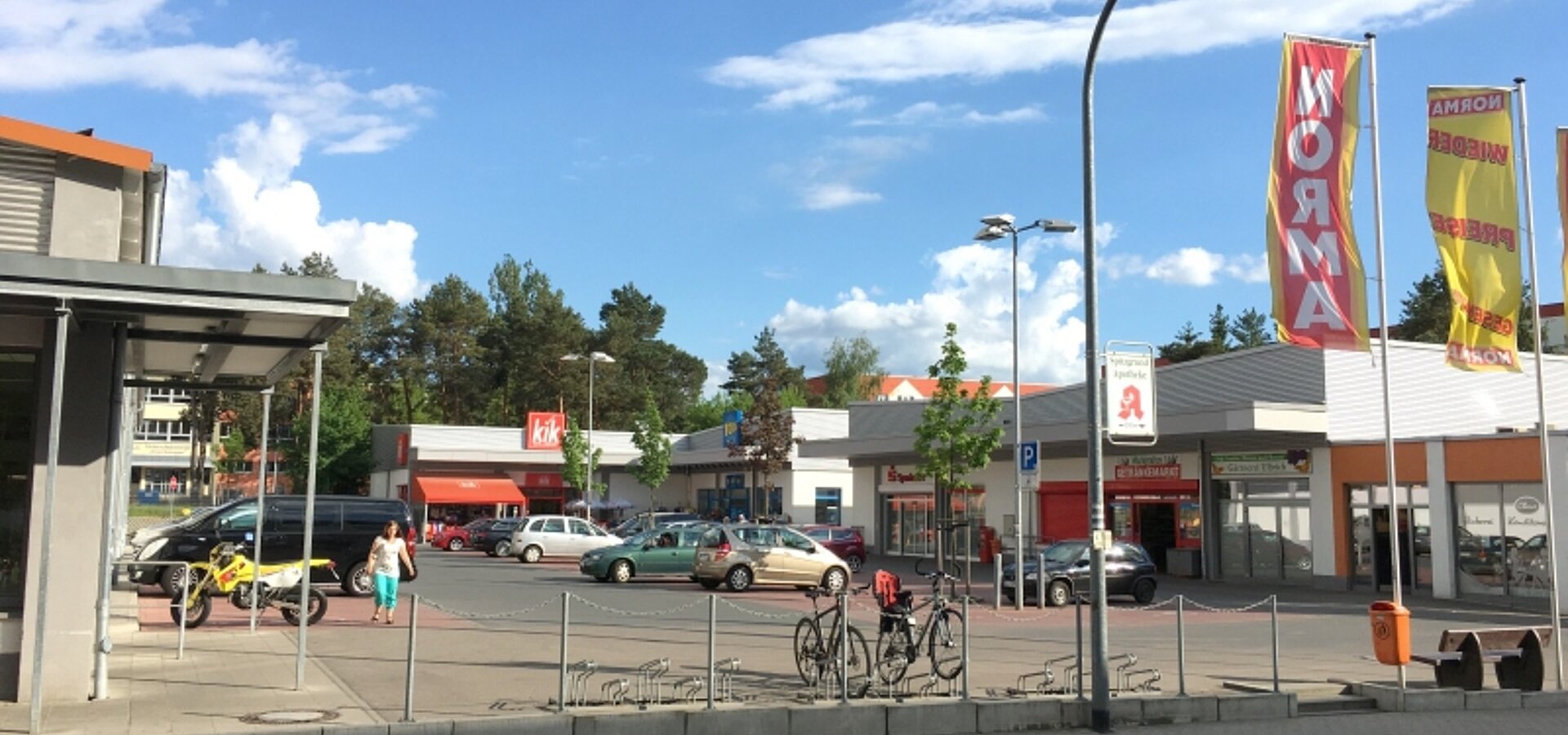 Teilansicht Parkflächen