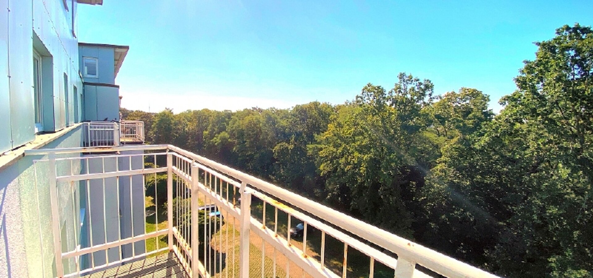 Blick vom Balkon
